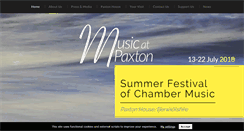 Desktop Screenshot of musicatpaxton.co.uk