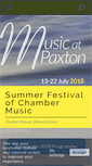 Mobile Screenshot of musicatpaxton.co.uk
