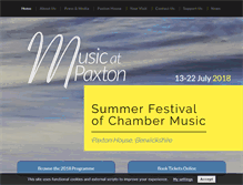Tablet Screenshot of musicatpaxton.co.uk